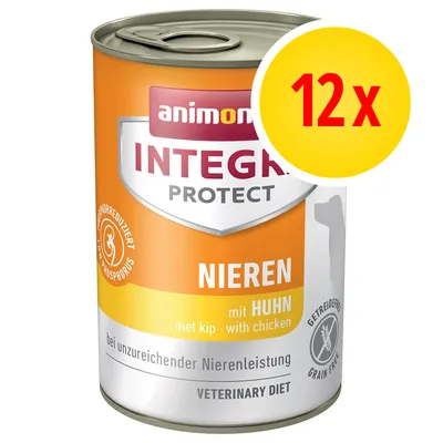 animonda INTEGRA PROTECT NIEREN met kip, 12x. Bij onvoldoende nierfunctie, fosforgereduceerd, graanvrij. Veterinary Diet staat op het blik. animonda INTEGRA PROTECT NIEREN met kip, 12x. Bij onvoldoende nierfunctie, fosforgereduceerd, graanvrij. Veterinary Diet staat op het blik.