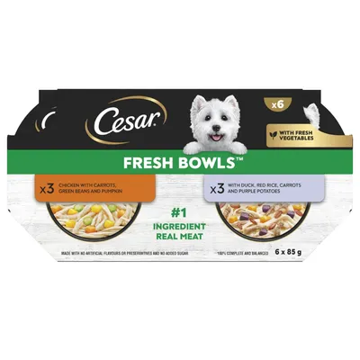 Cesar Fresh Bowls in Gravy Mixed Selection - 24 x 85g Cesar Fresh Bowls in Gravy Mixed Selection - 24 x 85g