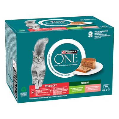 PURINA ONE SterilCat - cat wet food - with Salmon & Carrots (13 x 85g)