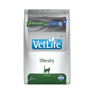 Farmina Vet Life Cat Obesity pienso dietético para gatos 2 x 5 kg - Pack ahorro