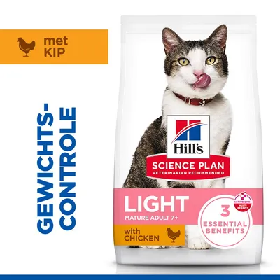 Hill's Science Plan Light Mature Adult 7+ Kip - Dubbelpak: 2 x 7 kg