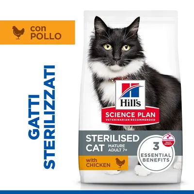 Hill's Science Plan Sterilised Cat Mature Adult 7+ Pollo - 10 kg