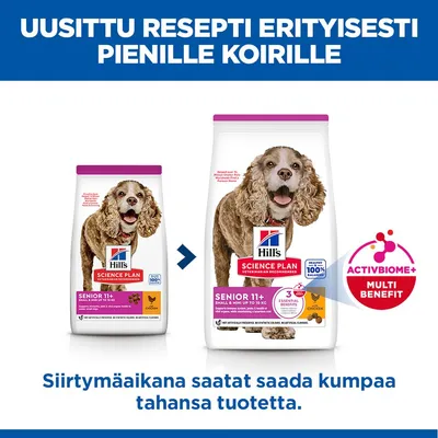 Hill's Science Plan Senior 11+ Small & Mini kana - säästöpakkaus: 2 x 1,5 kg