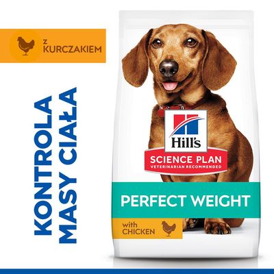 Hill's Science Plan Perfect Weight Adult 1+ Small & Mini, kurczak
