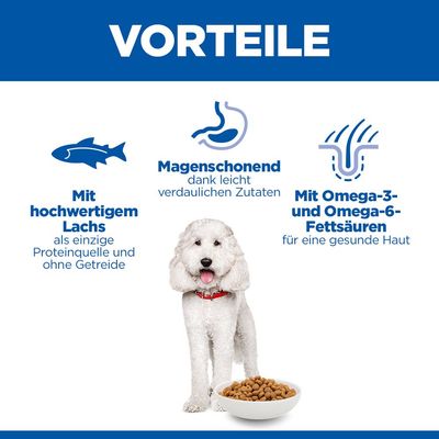 Hill's Science Plan Hypoallergenic Adult Medium mit Lachs - Sparpaket: 2 x 2,5 kg