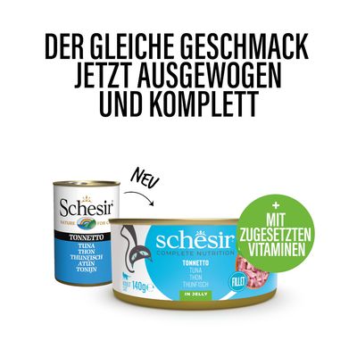 Schesir Complete Nutrition Filet in Gelee 6 x 140 g in Dosen