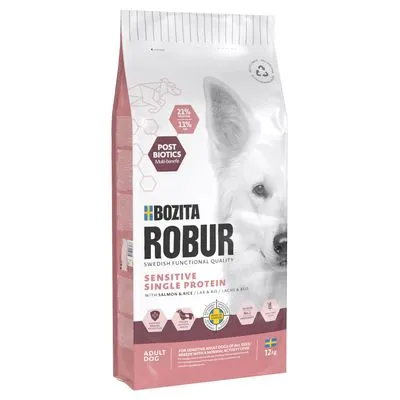 Bozita Robur Sensitive Enkelvoudig Eiwit Zalm & Rijst - 3 kg