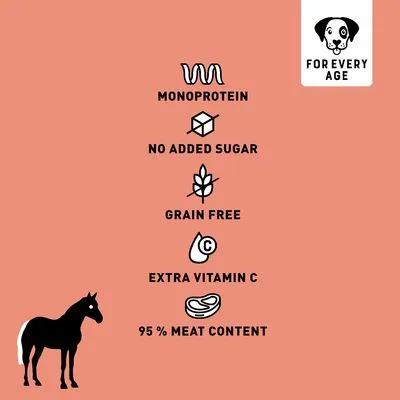 Chewies Vleesrepen - Voordeelpakket: Paard 3 x 150 g