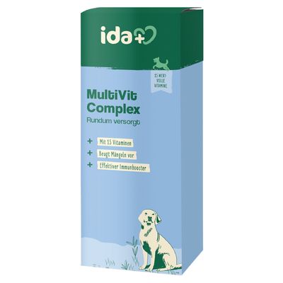 ida+ MultiVit Complex. Rundum versorgt mit 15 Vitaminen, beugt Mängeln vor, effektiver Immunbooster.