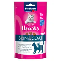 Vitakraft Vita Hearts Skin & Coat - saumon (40 g)