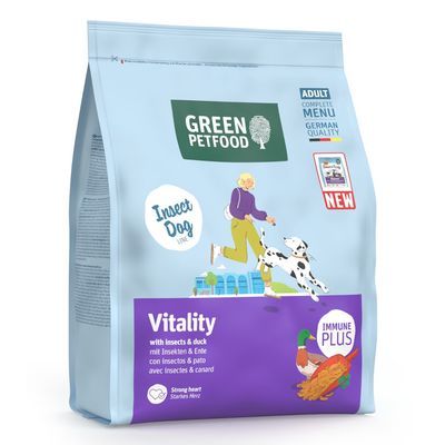 Green Petfood Vitality met insecten & Eend