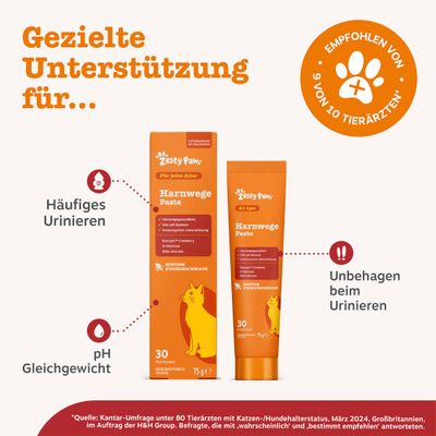 Zesty Paws Cat Urinary Care Paste - 75 g