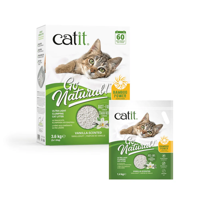 Catit Go Natural! żwirek bambusowy o zapachu wanilii