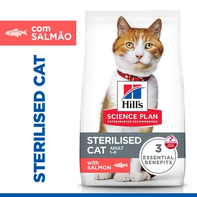Hill's Science Plan Adult Sterilised com salmão - 10 kg