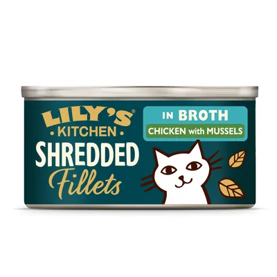Lily's Kitchen Shredded Fillets 24 x 70 g - poulet et moules Lily's Kitchen Shredded Fillets 24 x 70 g - poulet et moules