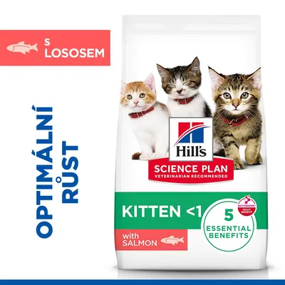 Hill's Science Plan Kitten <1 losos - výhodné balenie: 2 x 7 kg
