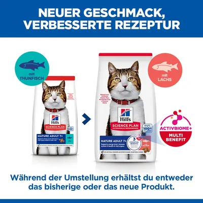 Hill's Science Plan Mature Adult 7+ Lachs - Sparpaket: 2 x 10 kg