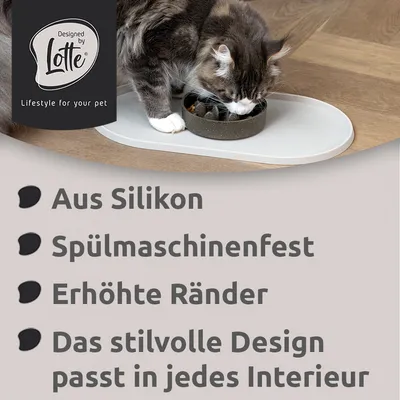 Designed by Lotte Napfunterlage Oona, beige - L 45 x B 25 cm