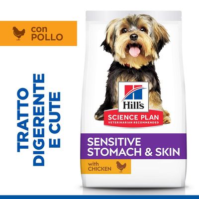 Hill's Science Plan Adult 1+ Sensitive Stomach & Skin Small & Mini Pollo