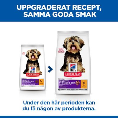 Hill's Science Plan Sensitive Stomach & Skin Adult 1+ Small & Mini Chicken