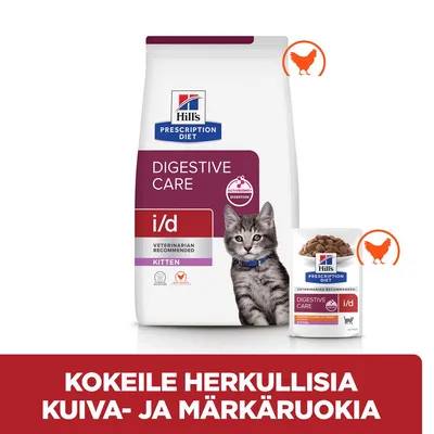 Hill's Prescription Diet i/d Digestive Care Kitten kana - säästöpakkaus: 2 x 3 kg