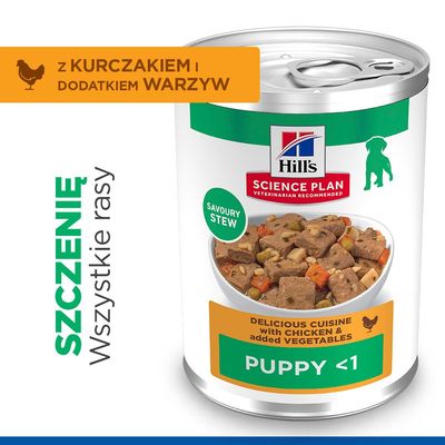 Hill's Science Plan Puppy Stew, kurczak z warzywami