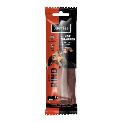 Chewies Hunde Zigarren Pferd & Hanf, 95% Muskelfleisch, Vital Boost, getreidefrei. Achtung Suchtpotenzial! Verpackung zeigt Hund und Produkt.