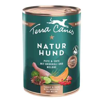 Terra Canis Naturhund 6 x 400 g - kanaa & kania bataatin & päärynän kera