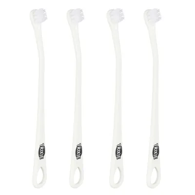 Trixie Set de brosses à dents pour chien et chat – 4 pièces