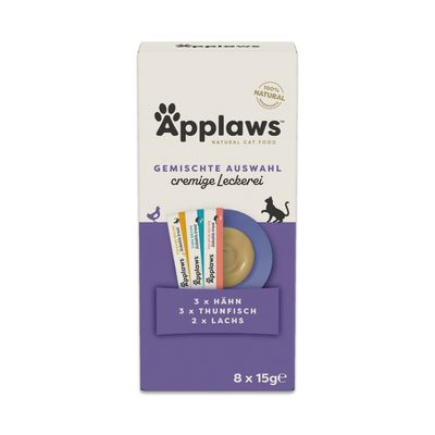 Applaws Delicia Cremosa 8 x 15 g Pack mixto (3 variedades)