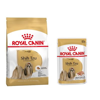 Royal Canin Breed pienso para perros + comida húmeda: ¡15 % de descuento! - Shih Tzu Adult (7,5 kg) + Shih Tzu Mousse (12 x 85 g)