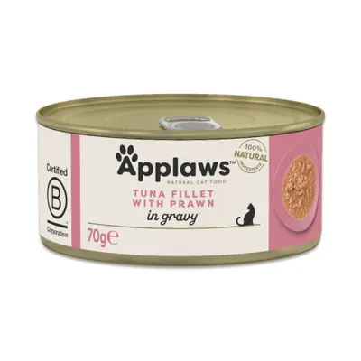 Korzystny zestaw Applaws w sosie, 12 x 70 g - Filet z tuńczyka z krewetkami Korzystny zestaw Applaws w sosie, 12 x 70 g - Filet z tuńczyka z krewetkami