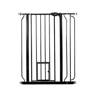 Carlson Extra-High Grid with Small Animal Door - 75 - 90cm (W) - Black