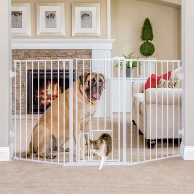 Carlson Flexi Extra-High Barrier Fence with Small Animal Door