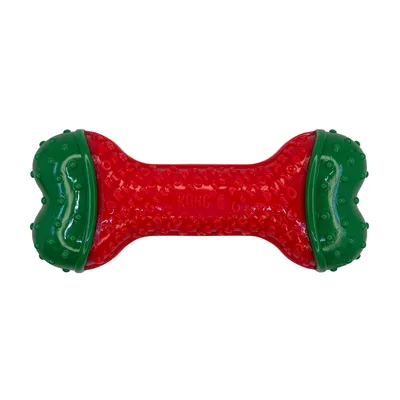 KONG Holiday CoreStrength kødben - Størrelse S/M: ca. L 14 x B 5,7 x H 3,2 cm KONG Holiday CoreStrength kødben - Størrelse S/M: ca. L 14 x B 5,7 x H 3,2 cm
