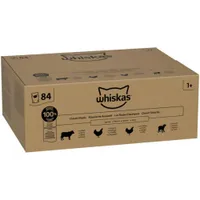 Whiskas 1+ Adult Pouches 84 x 85g - Classic Meals in Gravy