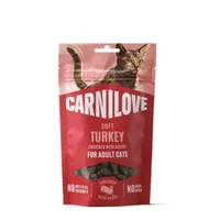 Carnilove Cat Soft Snack - lot économique : 2 x 50 g dinde avec herbe à chat