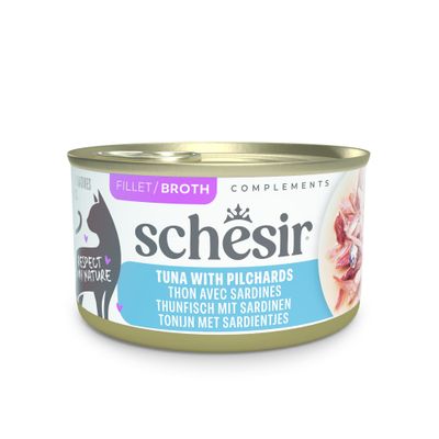Sparpaket Schesir Complements in Brühe 24 x 70 g Thunfisch mit Sardinen