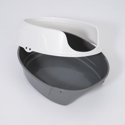 zooplus Basics Cat Litter Tray - Grey /White