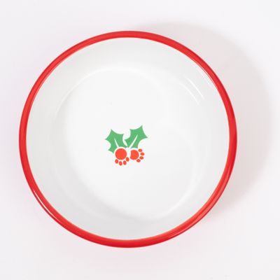 zooplus Exclusive miska pro psy X-mas, červená / bílá - 500 ml, Ø 15 cm