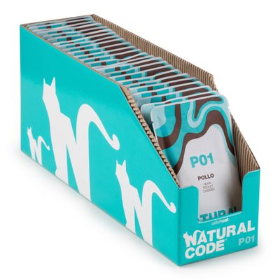 Ekonomipack: Natural Code Soft Jelly Pouch 24 x 70 g - Kyckling