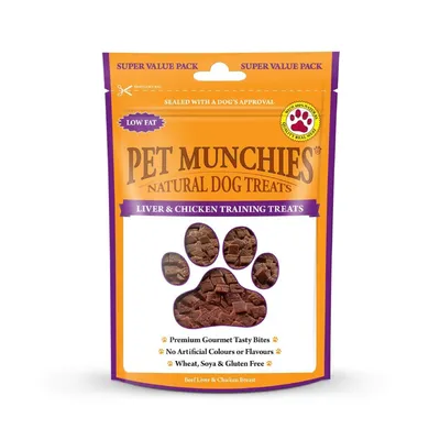 Pet Munchies Training Treats - Liver & Chicken (150g) Pet Munchies Training Treats - Liver & Chicken (150g)