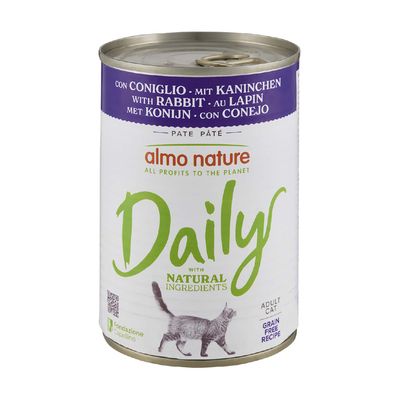 Lot Almo Nature Daily 24 x 400 g pour chat - lapin