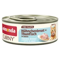Voordeelpakket animonda Carny Adult in saus 24 x 60 g - Kipfilet & tonijn
