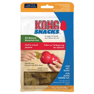 KONG Snacks til hunde - Bacon & Cheese - L: 312 g