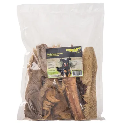 Caniland - Pelle di manzo con pelo - 500 g