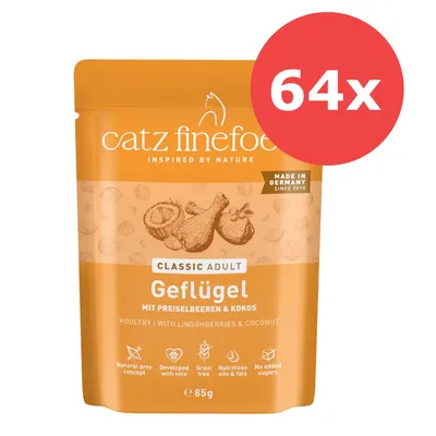 Sparpaket catz finefood Pouch 64 x 85 g Sparpaket catz finefood Pouch 64 x 85 g