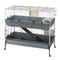 Ferplast Vital Rabbit Cage 120 Black: 120 x 60 x 116cm (L x W x H)