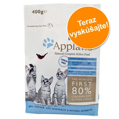 Applaws Natural Complete Kitten Food, 400 g, 80 % chicken, 20 % vegetables & natural extracts, Cereal Free, Teraz vyskúšajte!