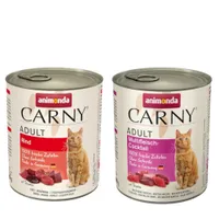 Πακέτο Προσφοράς animonda Carny Adult 24 x 800 g - Mix: Βοδινό + Κοκτέιλ Κρεάτων